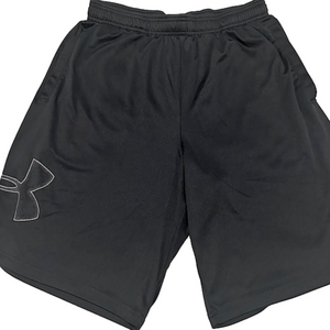 Men’s Sz Medium M Under Armour Black Heat Gear Loose Fit Athletic Shorts